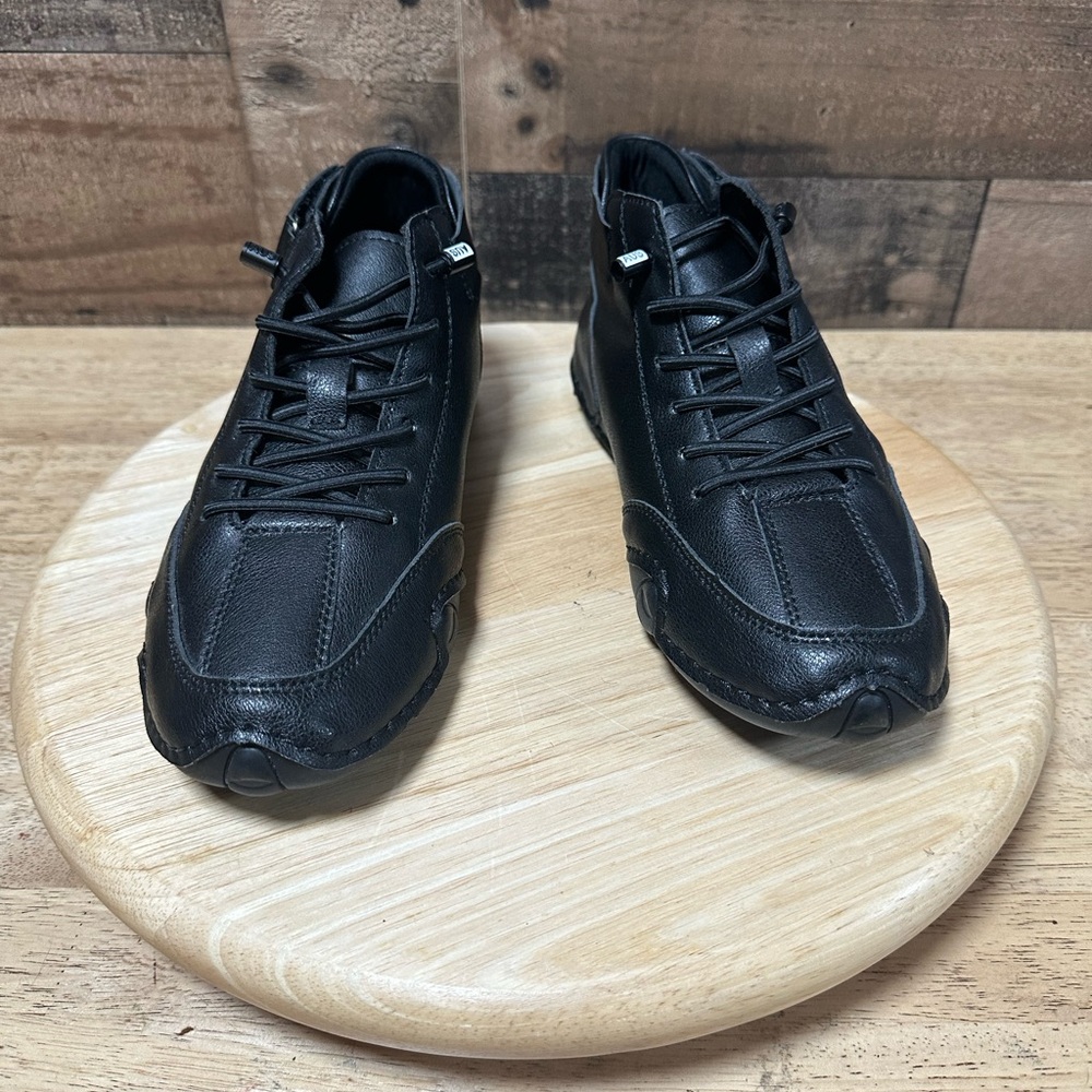 LDECK Women’s Black Leather Outdoor Mid Non-slip Walking Shoes Size 37 (6 / 6.5) - Picture 4 of 8